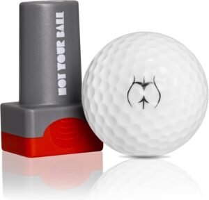 QUBI Reusable Self-Inking Golf Ball Stamp Marker Accessories for Golfers