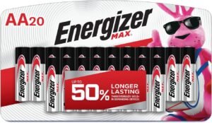 Energizer AA Batteries, Max Double A Battery Alkaline (20 Count)