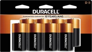 Duracell Coppertop D Batteries, Alkaline D Batteries (8 Count)