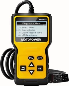MOTOPOWER MP69033 Car OBD2 Scanner Code Reader Engine Fault Scanner CAN Diagnostic Scan Tool for All OBD II Protocol Cars Since 1996, Yellow