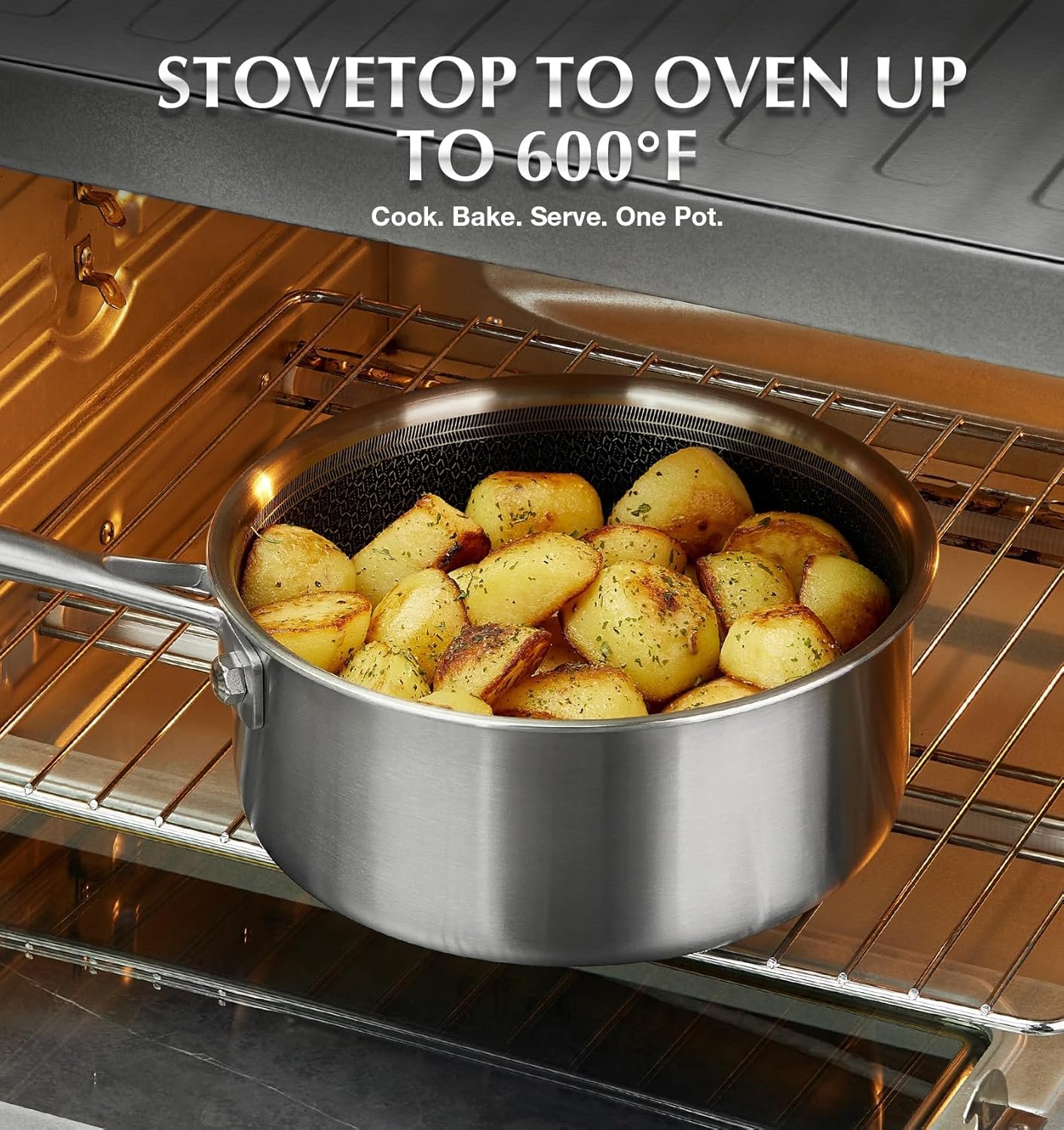 KOCH SYSTEME CS 3-Piece Hybrid Nonstick Pot Set