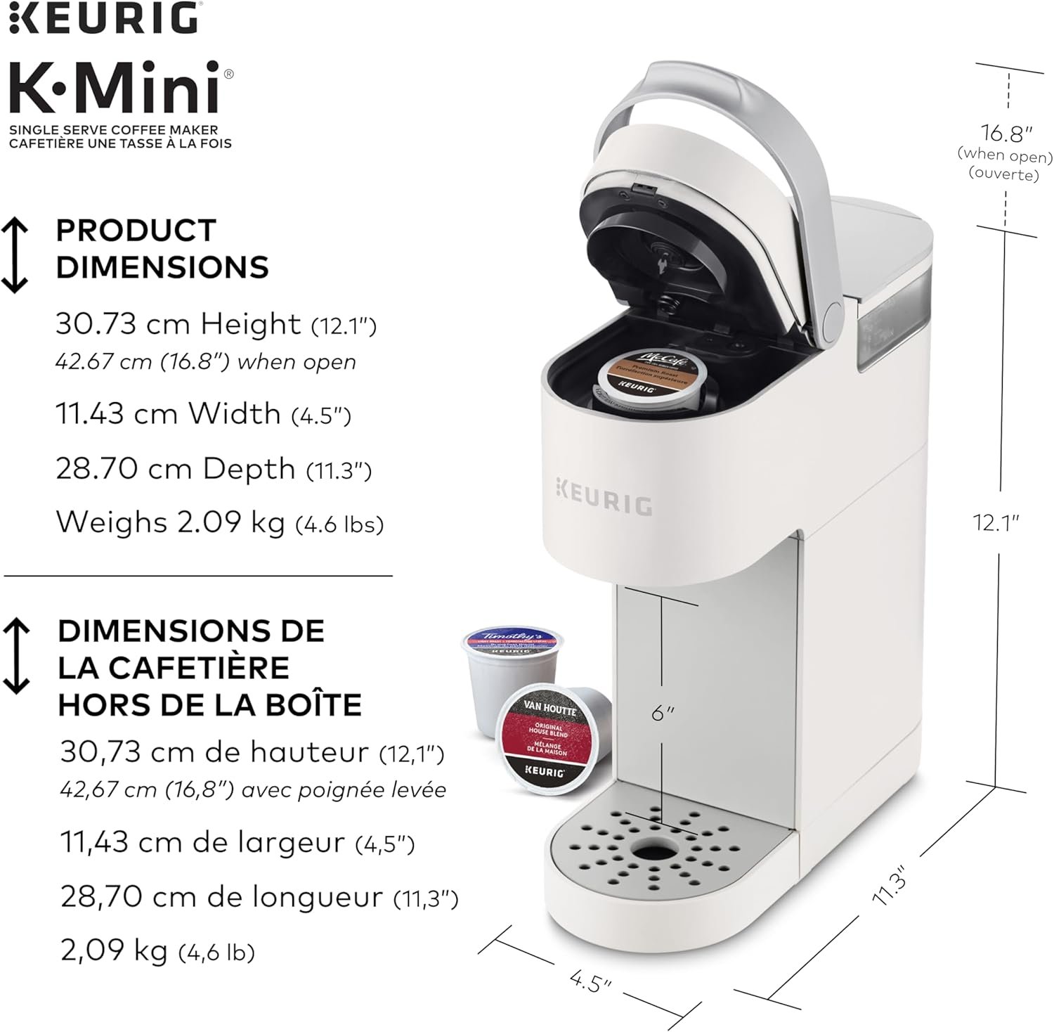 Keurig K-Mini Single Serve K-Cup Pod Coffee Maker (Warm Stone)