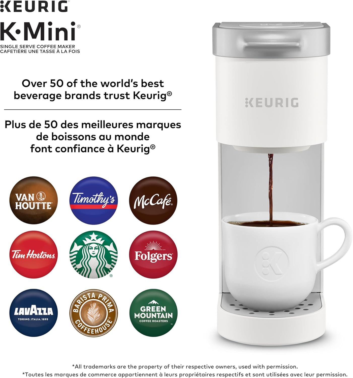 Keurig K-Mini Single Serve K-Cup Pod Coffee Maker (Warm Stone)