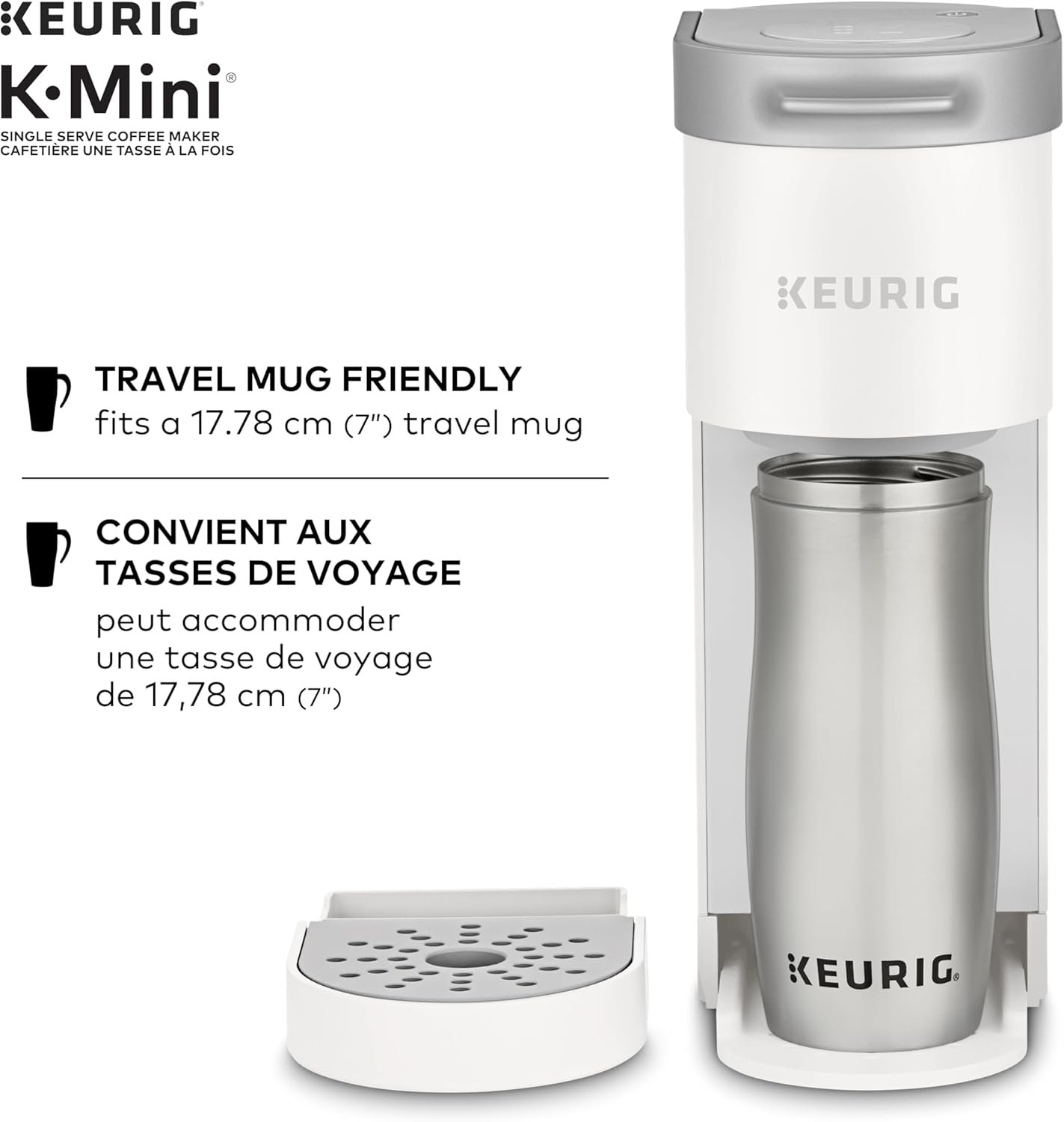 Keurig K-Mini Single Serve K-Cup Pod Coffee Maker (Warm Stone)