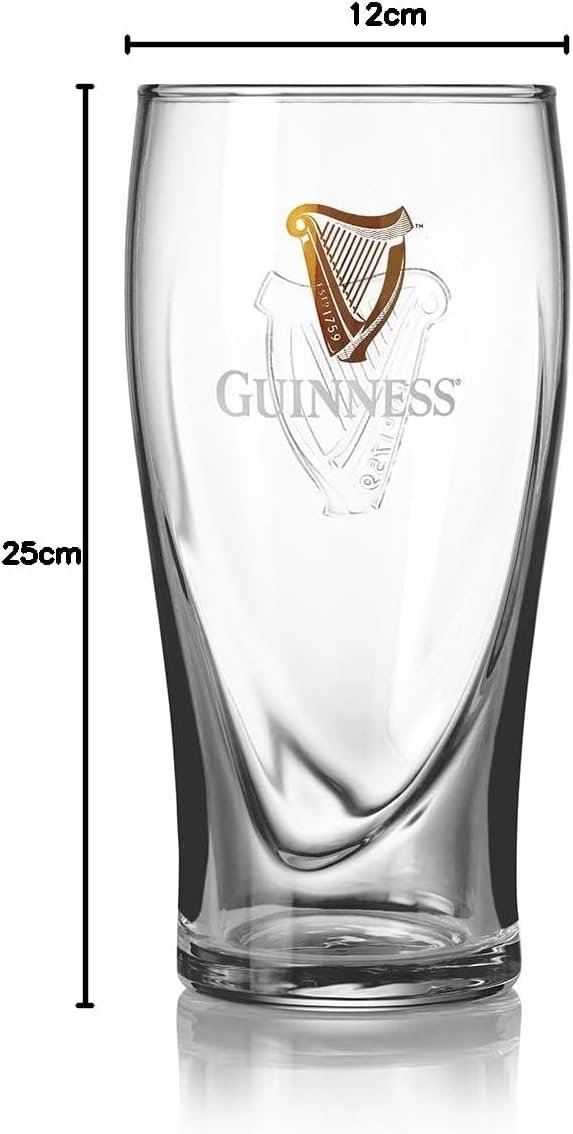 Guinness Gravity Official Beer Pint Glass (1-Pack, 20 oz)