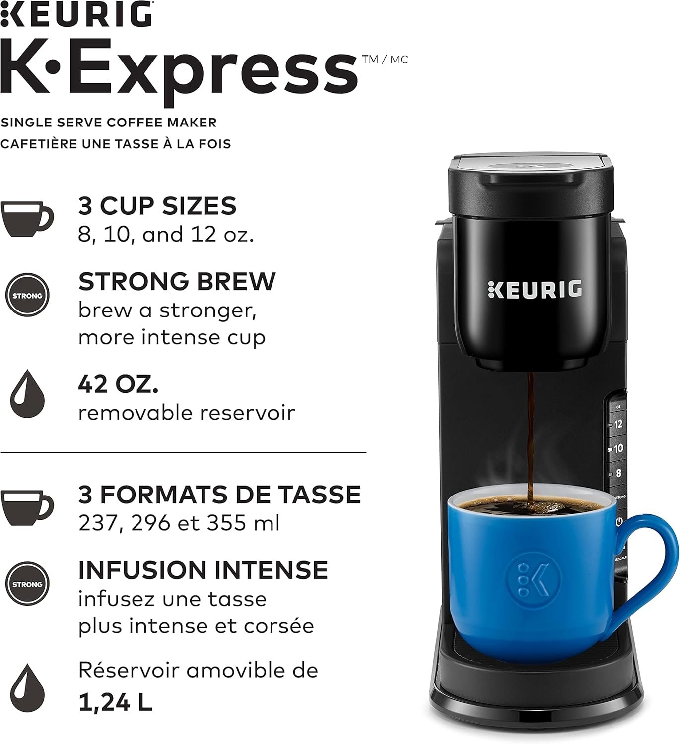 Keurig K-Express Single Serve K-Cup Pod Coffee Maker (Black)