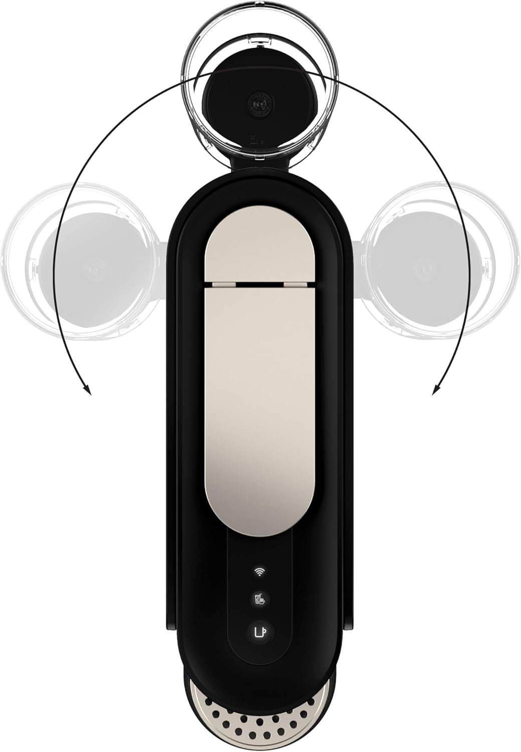 Nespresso Vertuo Up Coffee & Espresso Pod Machine by Breville with Aeroccino Milk Frother (Black)