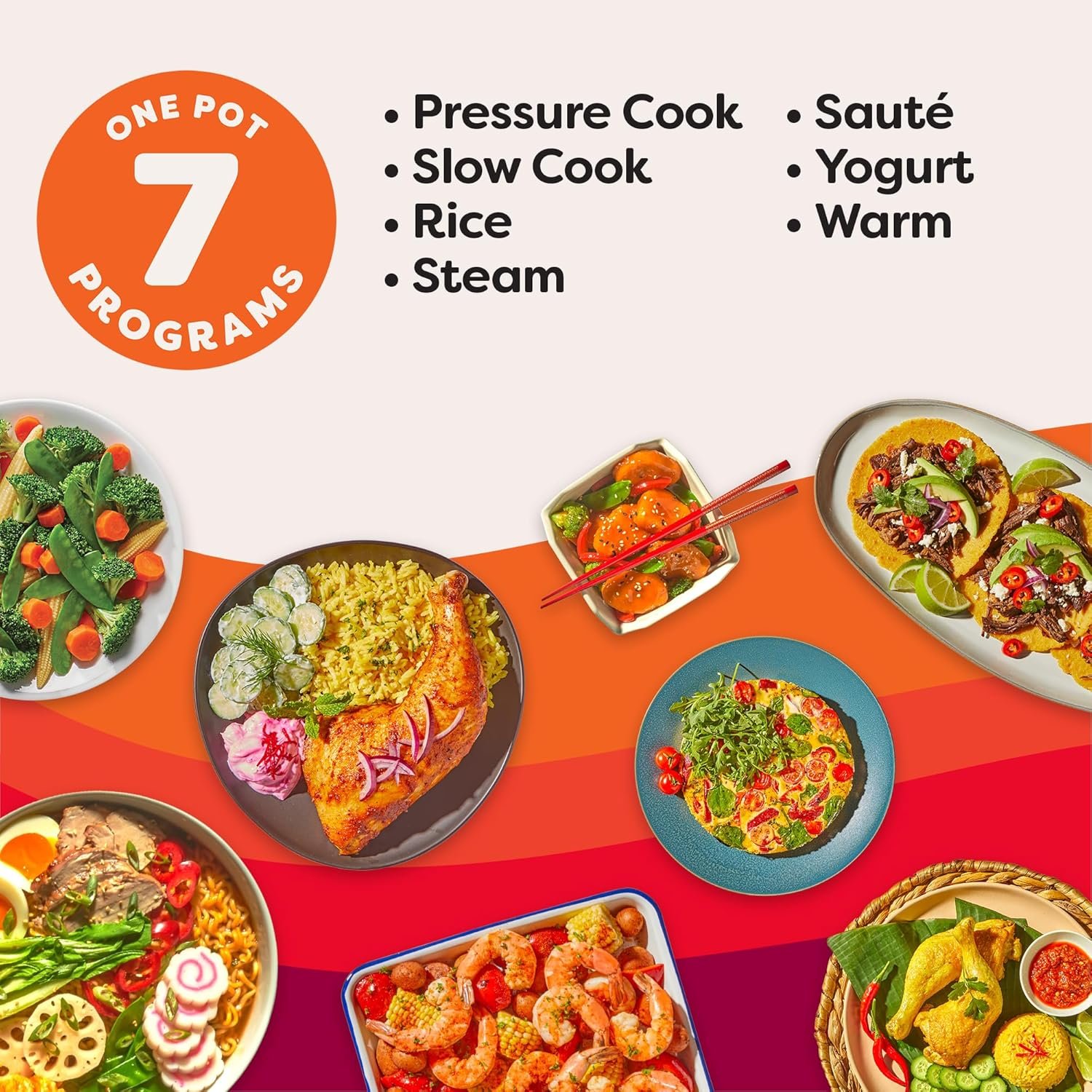 Instant Pot Duo 7-in-1 Electric Pressure Cooker, Slow Cooker, Rice Cooker (Stainless Steel, 6 Quart)