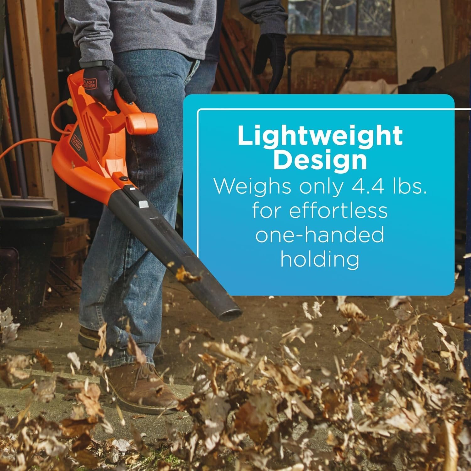 BLACK+DECKER Electric Leaf Blower, 7-Amp (LB700)