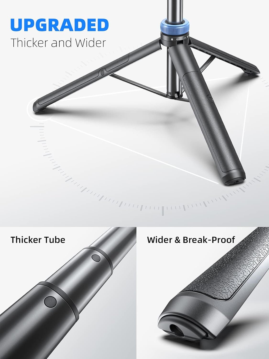 Kaiess 62″ Phone Tripod and Selfie Stick Combo with Wireless Bluetooth Remote