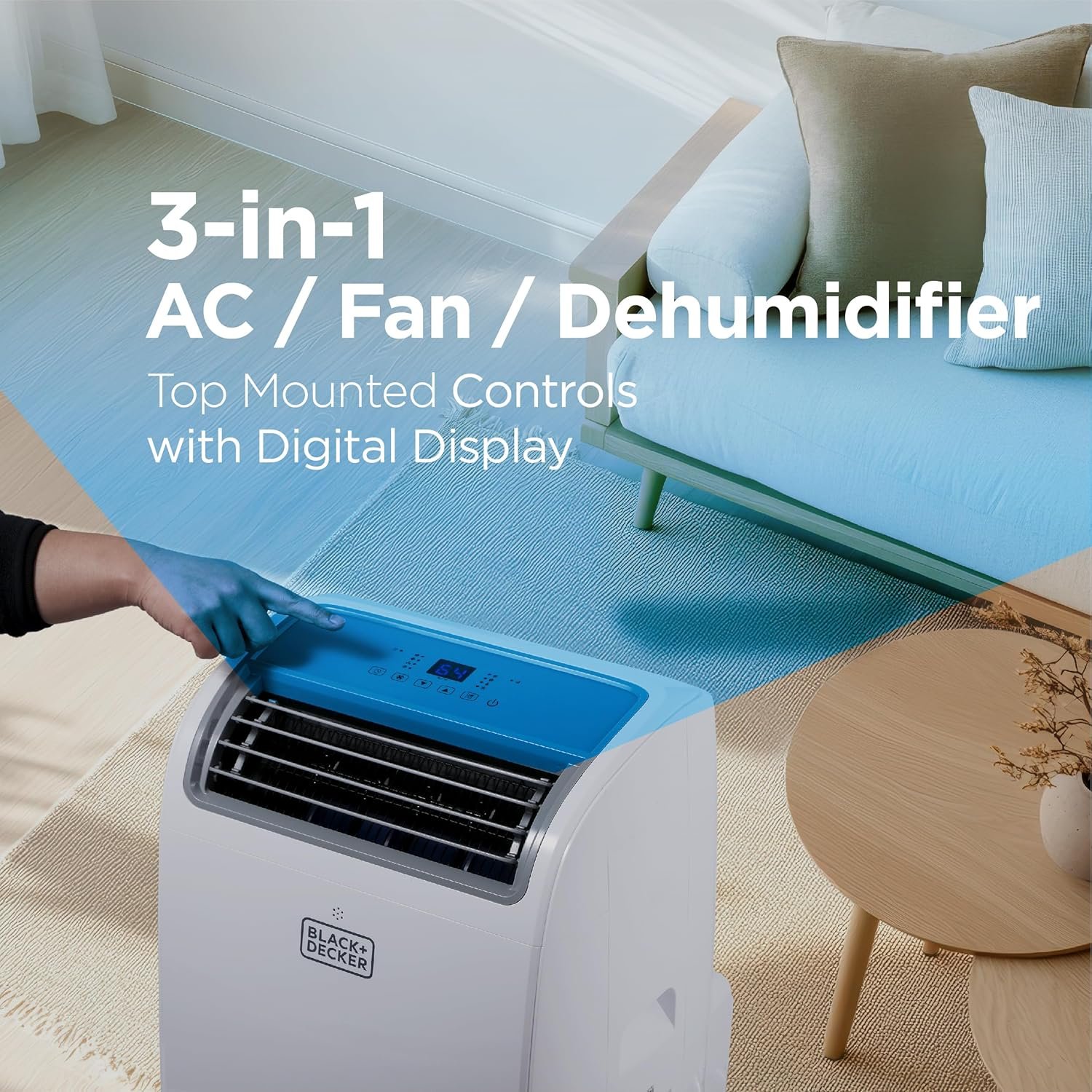 BLACK+DECKER 14,000 BTU Portable Air Conditioner with Remote Control (Covers up to 700 Sq. Ft.)