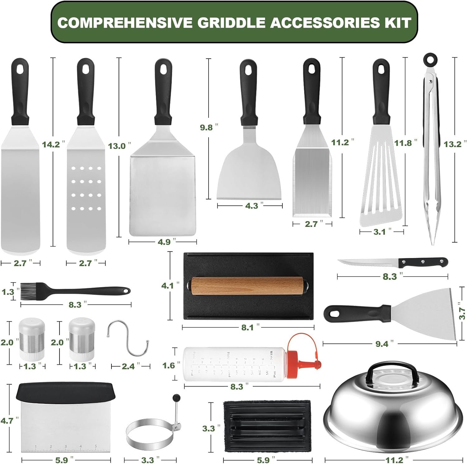 35PCS Griddle Accessories Kit for Blackstone and Camp Chef Flat Top Grills