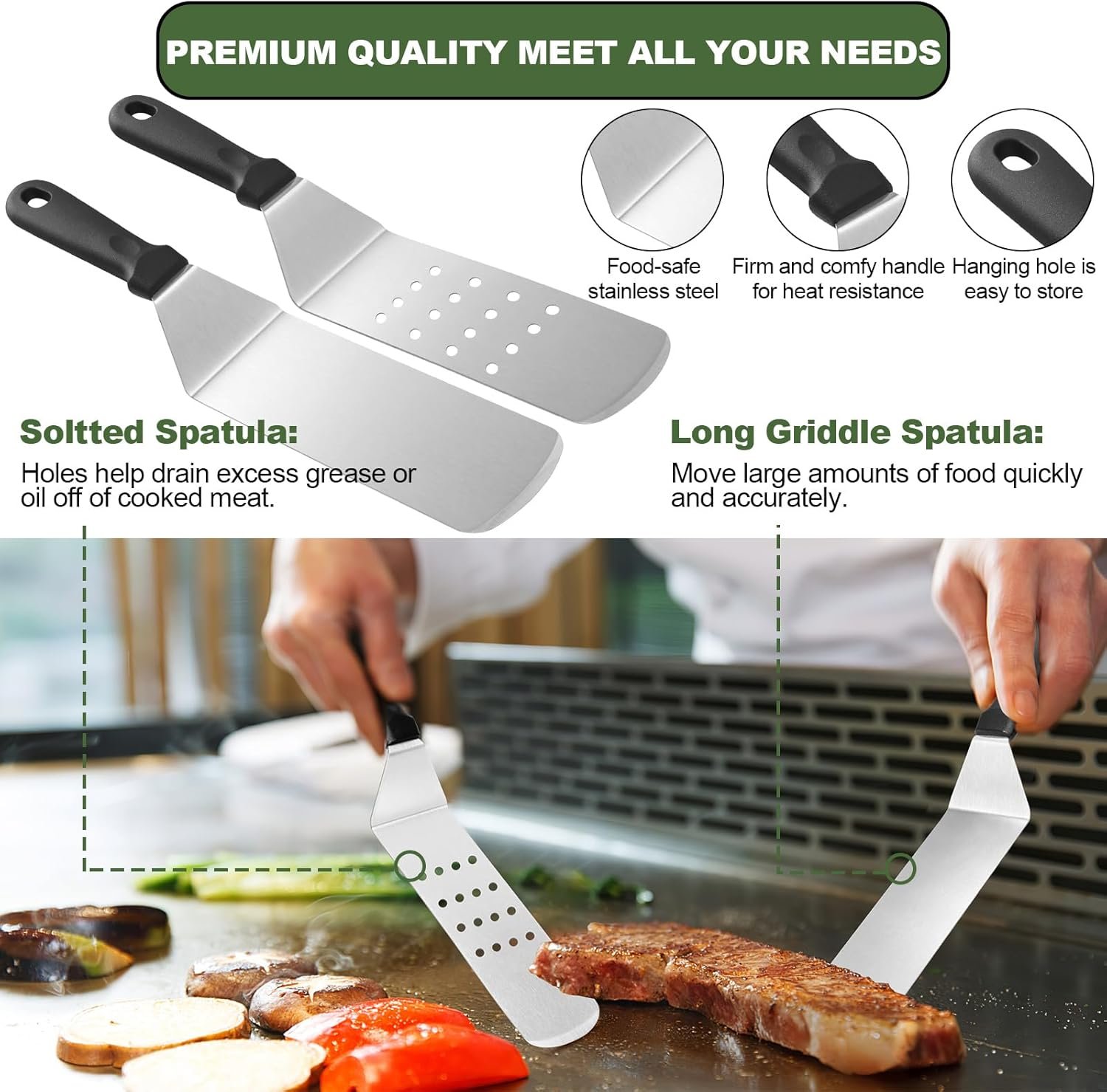 35PCS Griddle Accessories Kit for Blackstone and Camp Chef Flat Top Grills