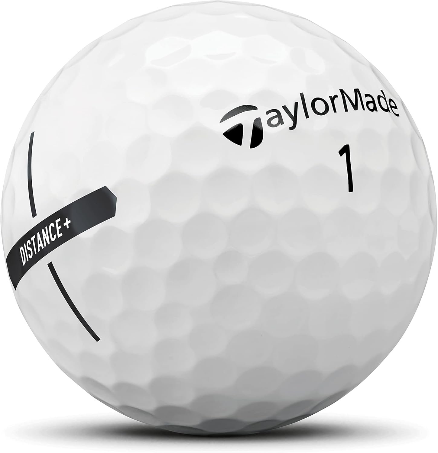 TaylorMade Distance+ Golf Balls (White, 12-Pack) High Speed Distance Balls with Alignment Aid