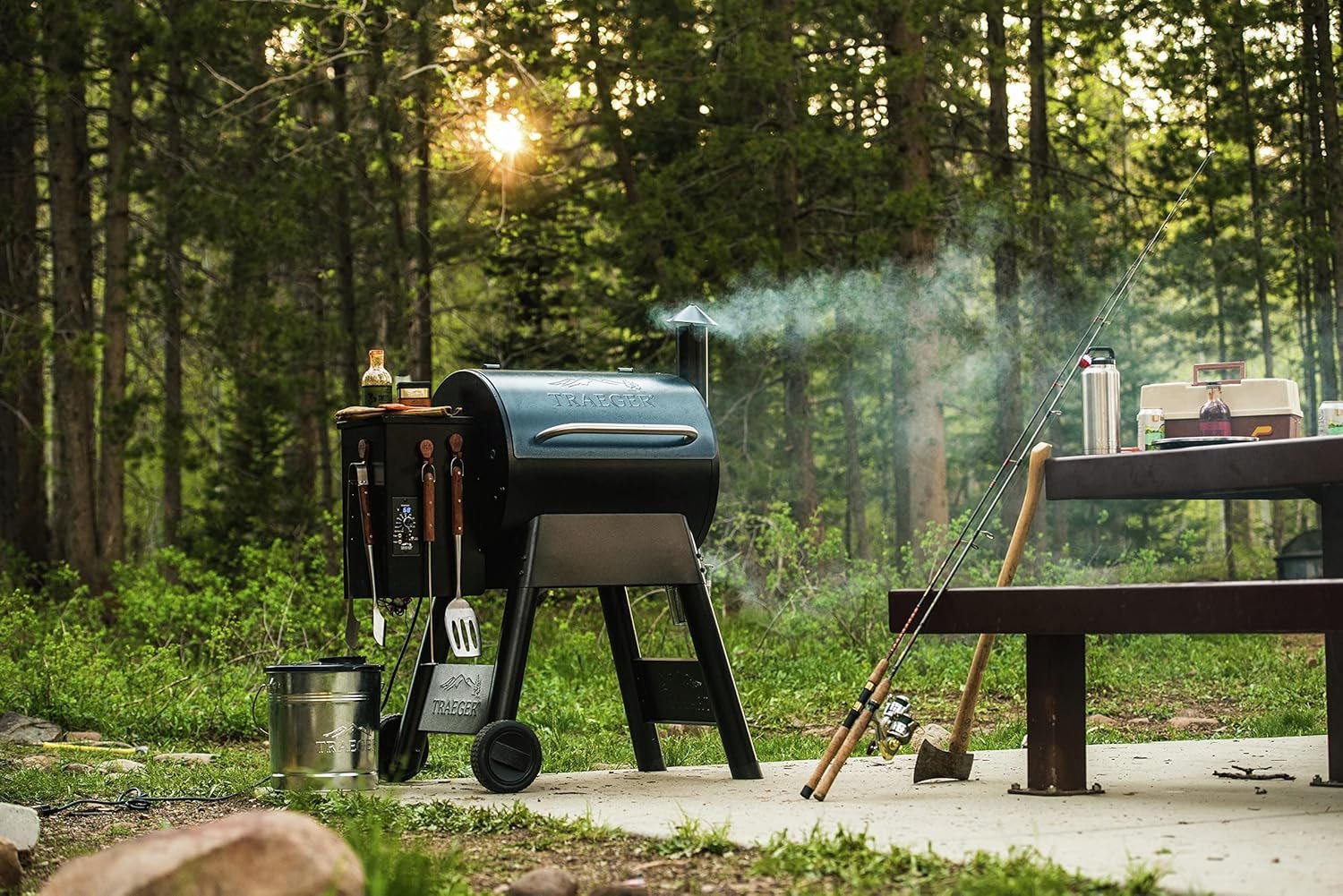 Traeger Grills Pro 22 Electric Wood Pellet Grill and Smoker (572 Sq. In. Cooking Area)