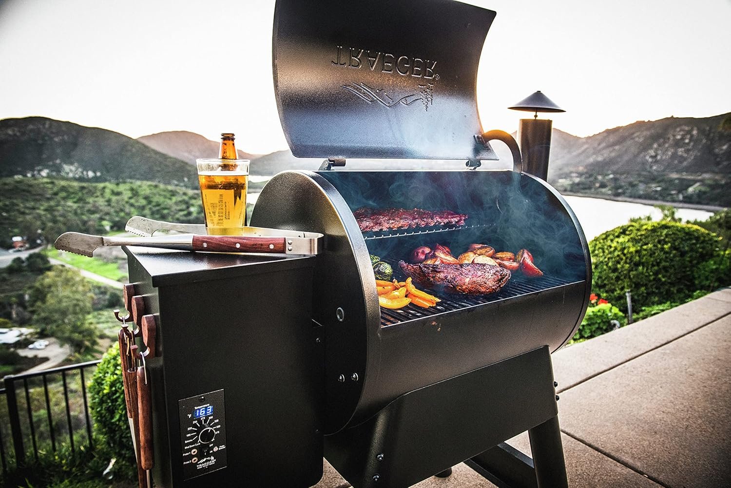 Traeger Grills Pro 22 Electric Wood Pellet Grill and Smoker (572 Sq. In. Cooking Area)