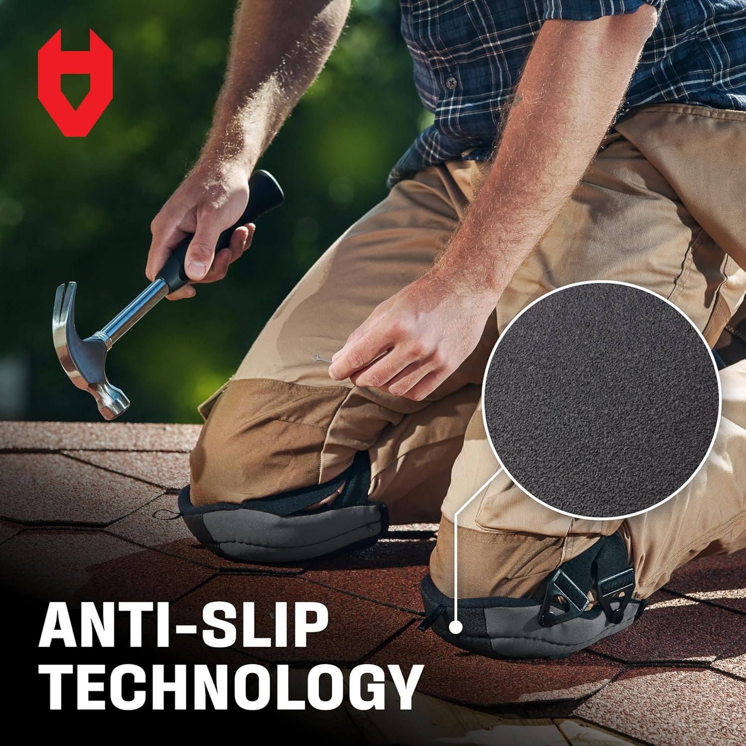 NoCry Professional Knee Pads with Thick Soft Foam Padding and Adjustable Easy-Fix Clips